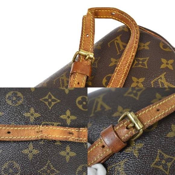 Authentic LOUIS VUITTON Blois Crossbody Shoulder Bag Monogram Leather Brown - Picture 2 of 16